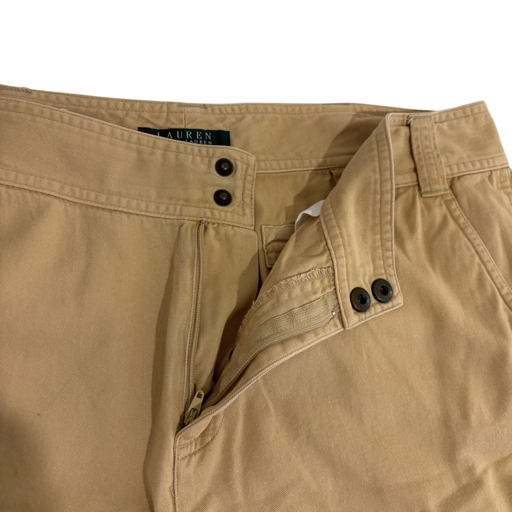 Lauren Ralph Lauren Cargo Tan Pants Womens 14 Straight Leg Outdoors Camping - Picture 8 of 10